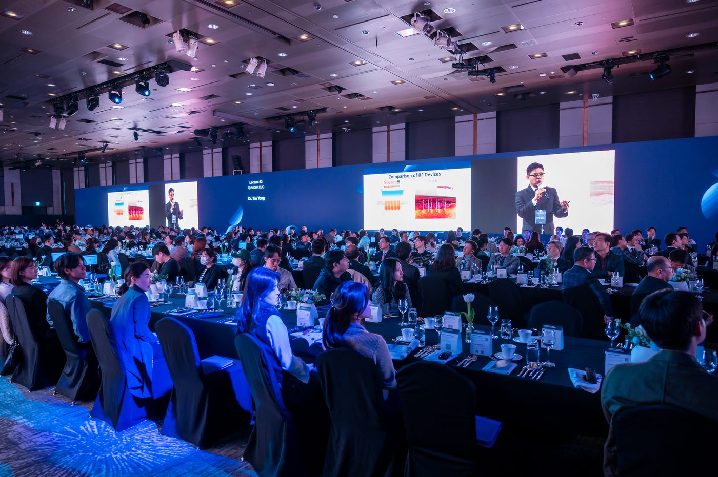 Dr Sin Yong presenting How To Decide Which Microneedling RF Device — Secret Duo lecture at CLASSYS Global Customer Summit 2025 Seoul